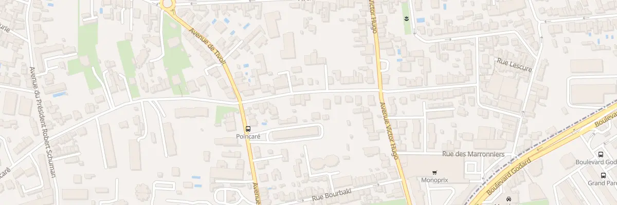 Plan du 125 Rue Raymond Poincaré au Bouscat