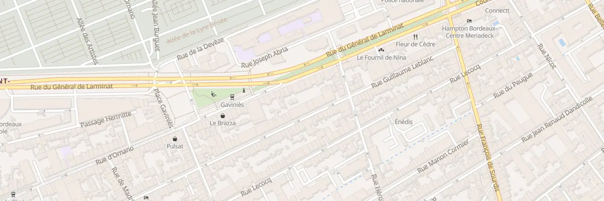Plan du 61 Rue Guillaume Leblanc à Bordeaux