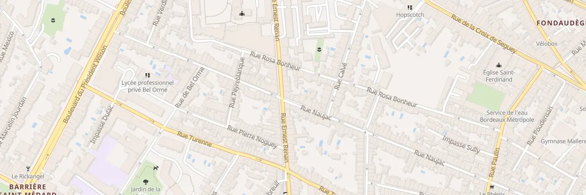 Plan du 177 Rue Naujac à Bordeaux