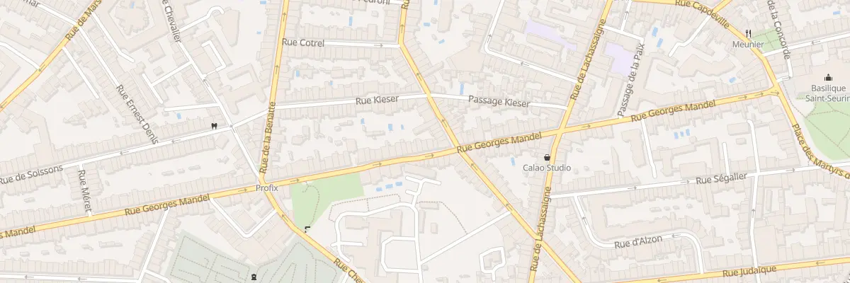 Plan du 87 Rue Georges Mandel à Bordeaux