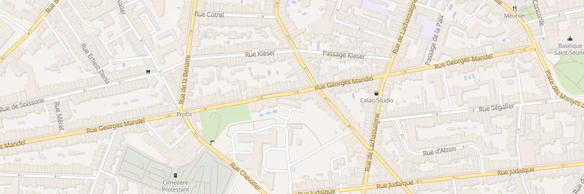 Plan du 96 Rue Georges Mandel à Bordeaux
