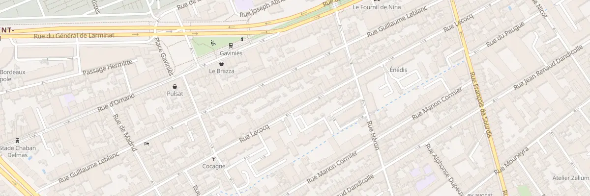 Plan du 191 Rue Lecocq à Bordeaux