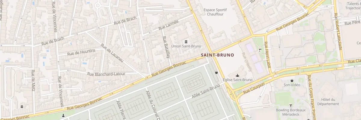 Plan du 213 Rue Georges Bonnac à Bordeaux
