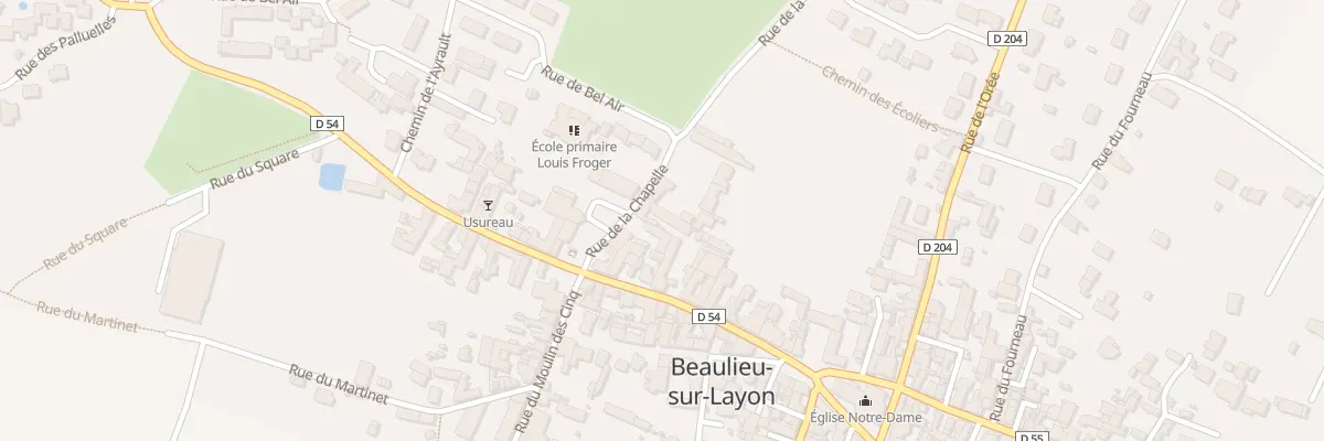Plan du 7 Rue de la Chapelle à Beaulieu-sur-Layon