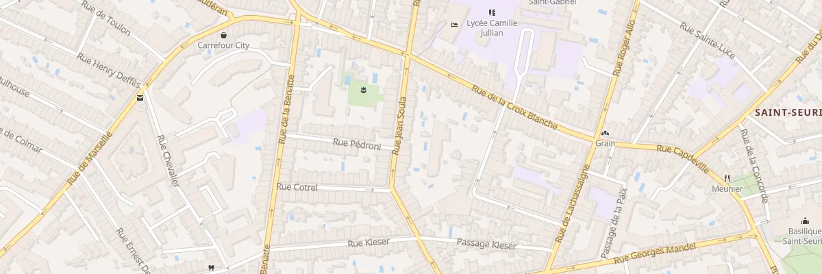 Plan du 96 Rue Jean Soula à Bordeaux