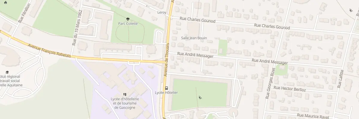 Plan du 3 Rue André Messager à Talence