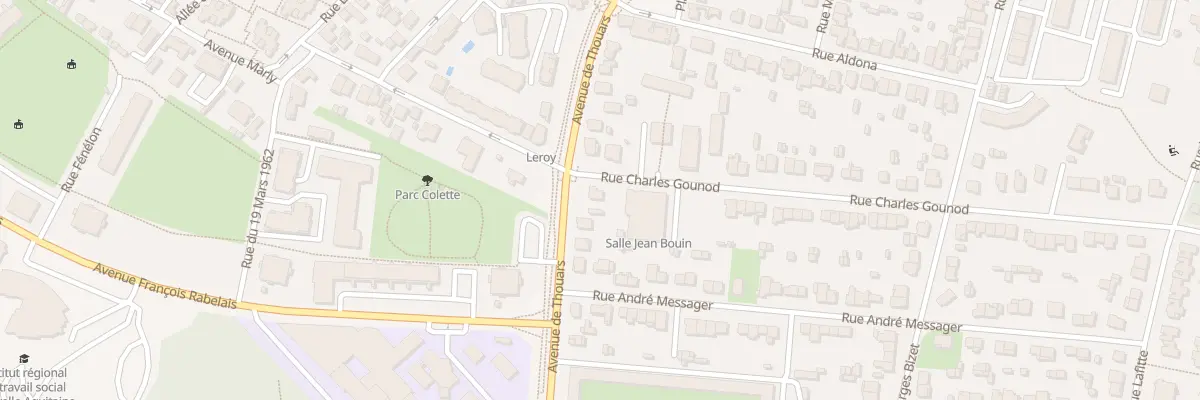 Plan du 1 Rue Charles Gounod à Talence