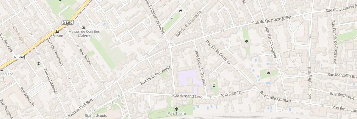 Plan du 8 Rue Henri Brisson à Talence