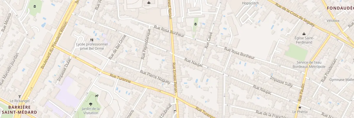 Plan du 174 Rue Naujac à Bordeaux