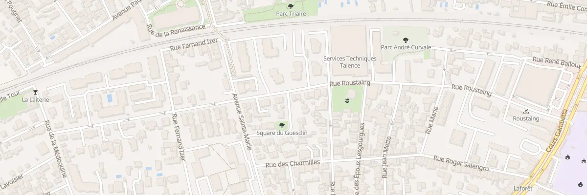 Plan du 94 Rue Roustaing à Talence