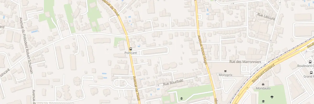 Plan du 113 Av de Tivoli au Bouscat