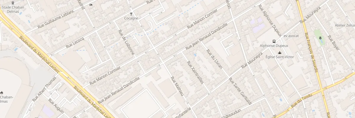 Plan du 138 Rue J Renaud Dandicolle à Bordeaux
