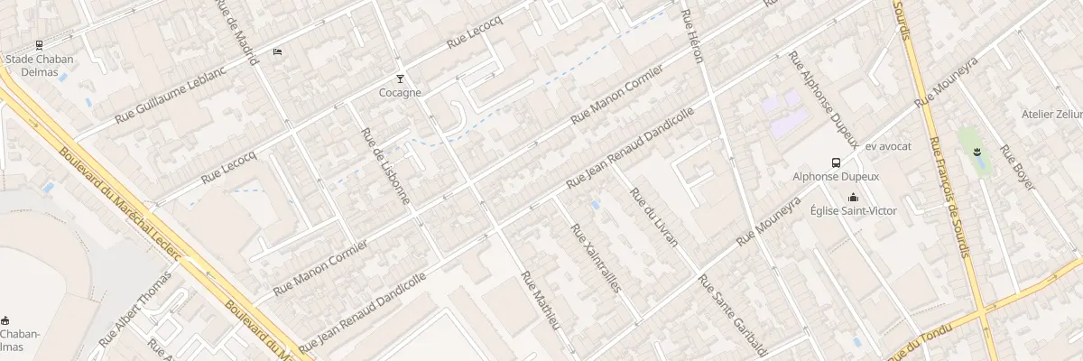 Plan du 133 Rue J Renaud Dandicolle à Bordeaux
