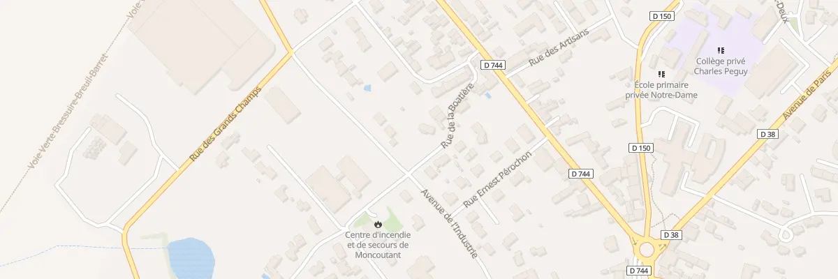Plan du 10 Rue de la Boatière à Moncoutant-sur-Sèvre