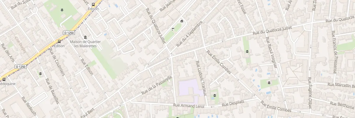 Plan du 186 Rue du Quatorze Juillet à Talence
