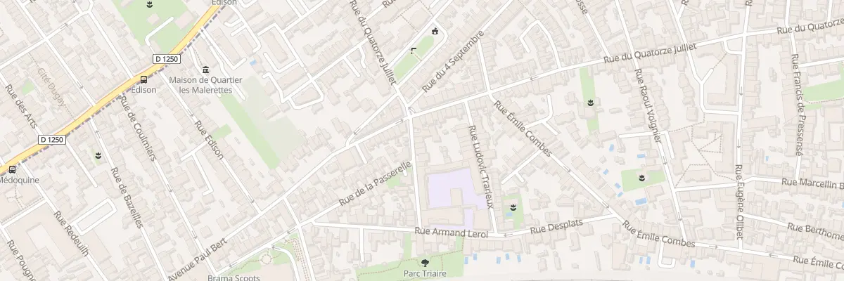Plan du 6 Rue Henri Brisson à Talence