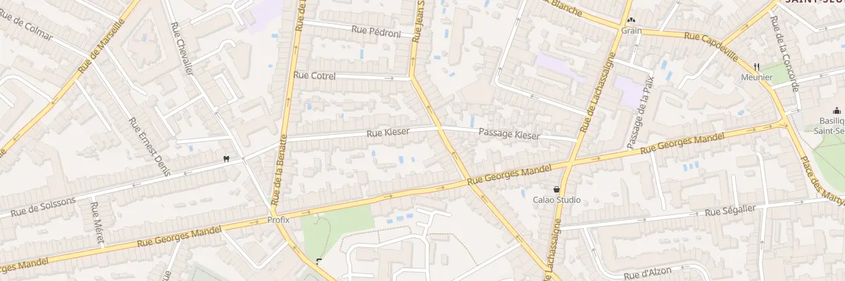 Plan du 4 Rue Kieser à Bordeaux