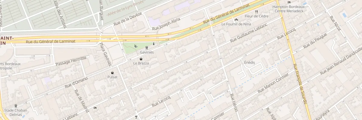 Plan du 67 Rue Guillaume Leblanc à Bordeaux