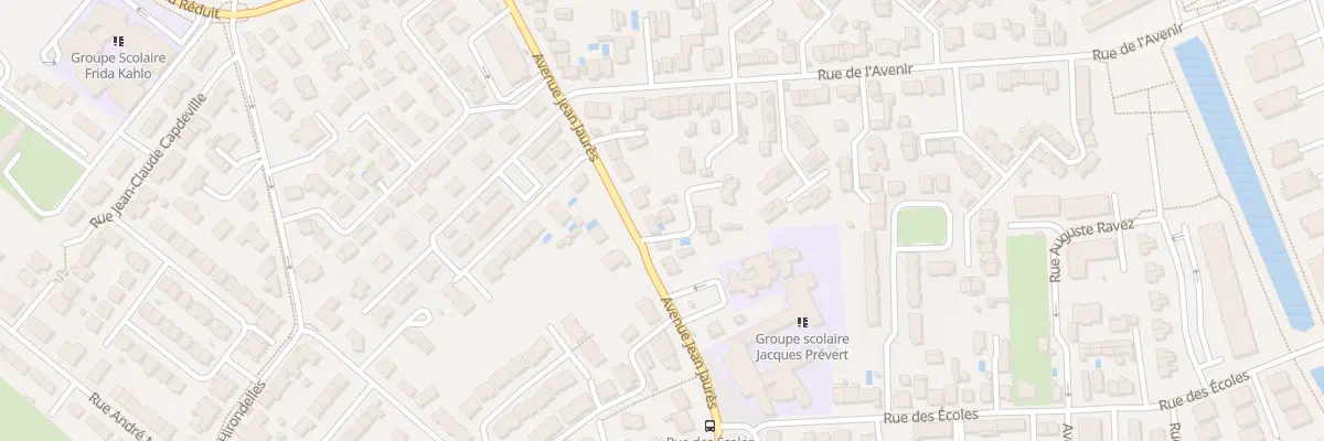 Plan du 30B Av Jean Jaurès à Bruges