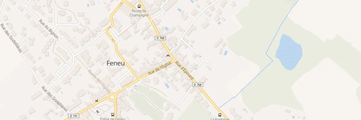 Plan du 2 Rue d’Épinard à Feneu