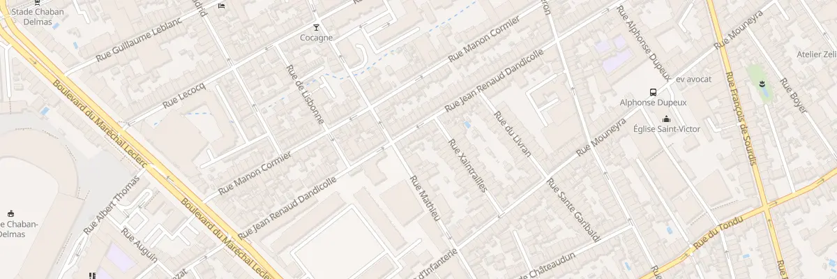 Plan du 142 Rue J Renaud Dandicolle à Bordeaux