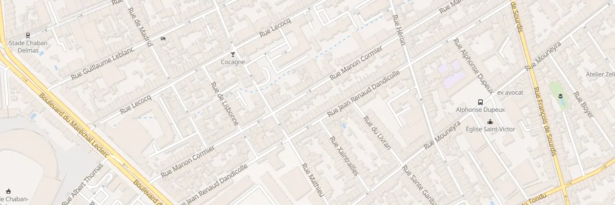 Plan du 106 Rue Manon Cormier à Bordeaux