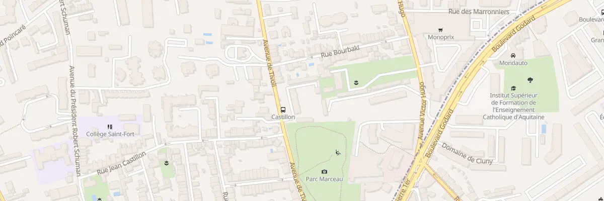 Plan du 73 Av de Tivoli au Bouscat