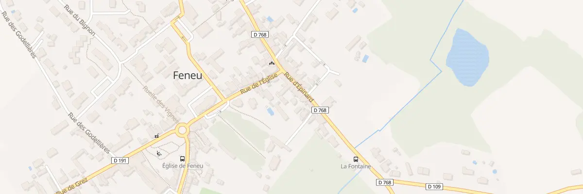 Plan du 7 Rue d’Épinard à Feneu