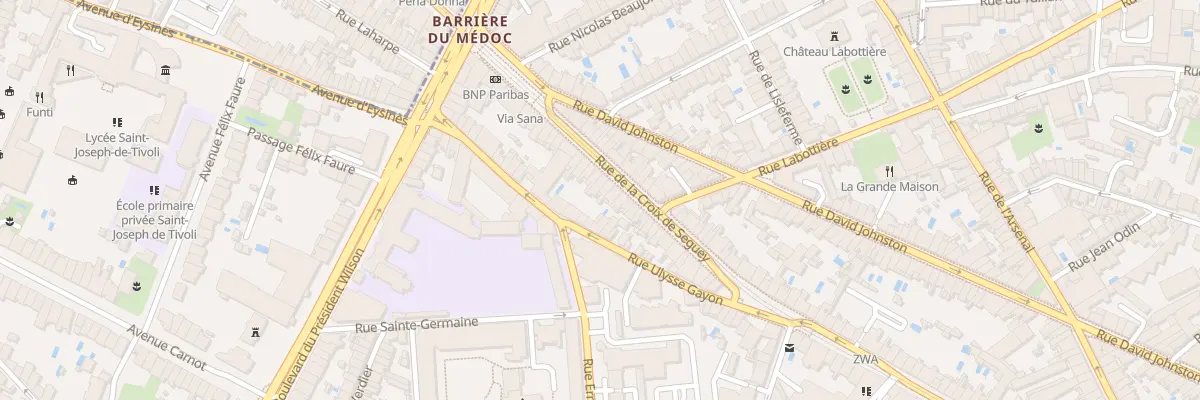 Plan du 94B Rue de la Croix de Seguey à Bordeaux