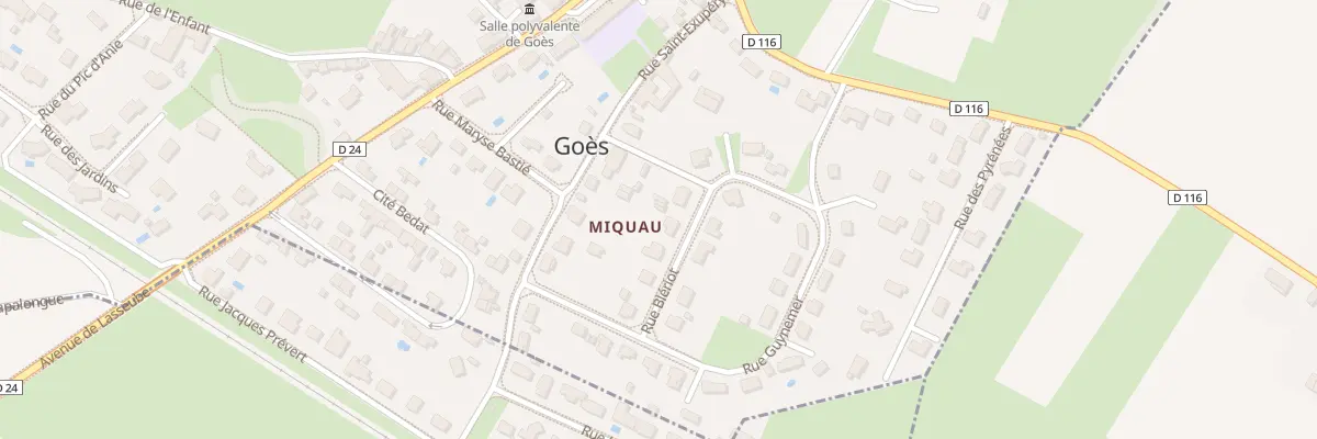 Plan du 10 Rue Bleriot à Goès