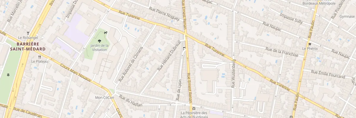 Plan du 65 Rue de Lyon à Bordeaux