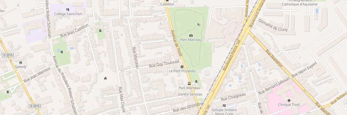 Plan du 34 Av de Tivoli au Bouscat