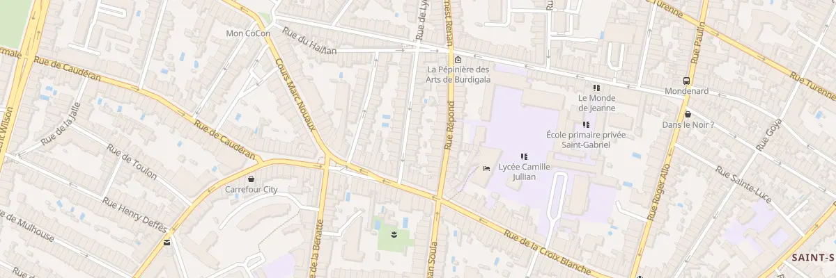 Plan du 14 Rue de Lyon à Bordeaux