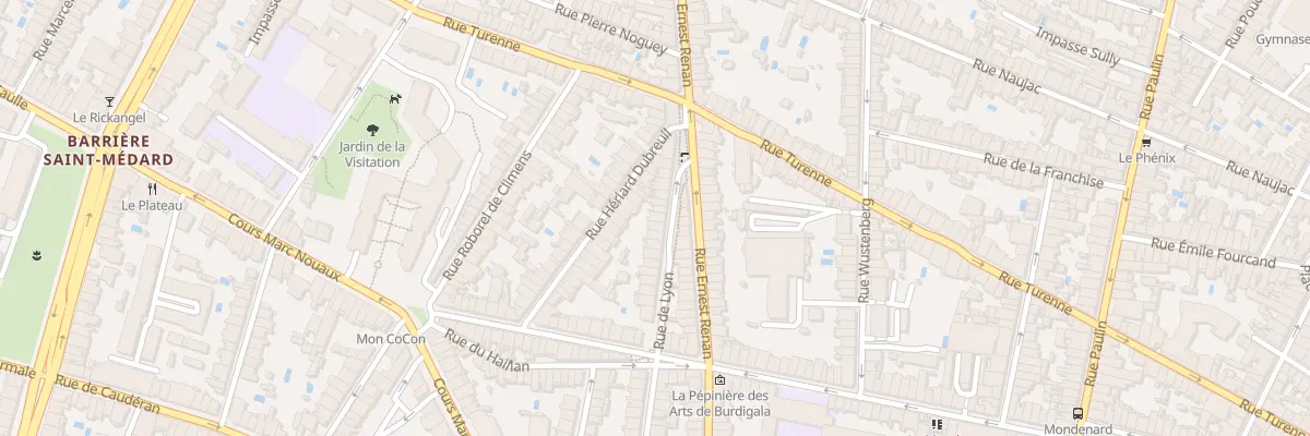 Plan du 59 Rue de Lyon à Bordeaux