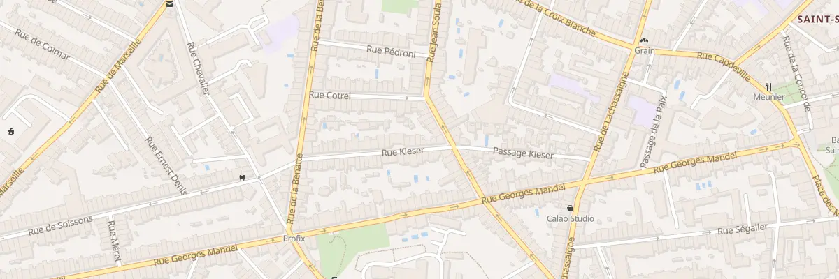 Plan du 9 Rue Kiéser à Bordeaux
