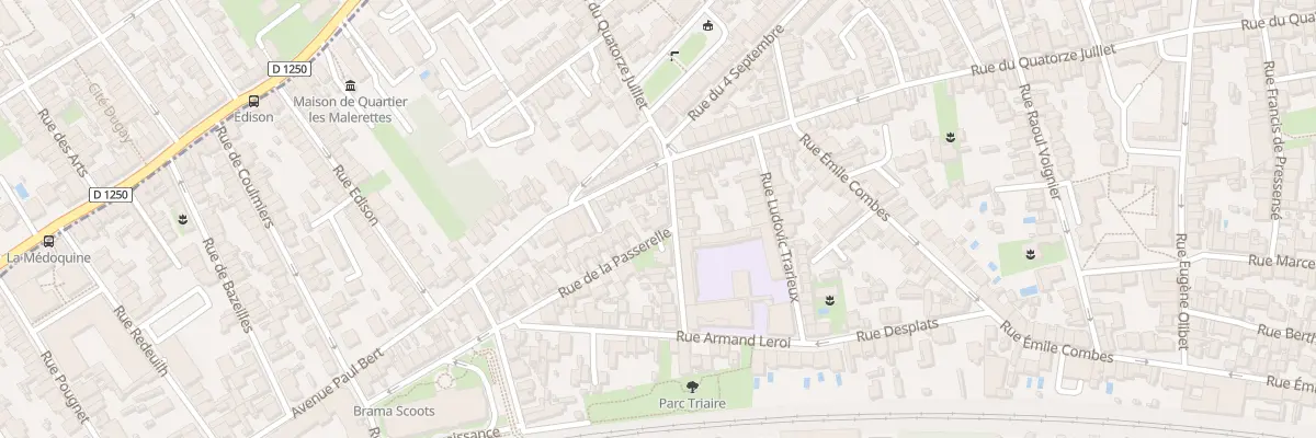 Plan du 7 Rue Henri Brisson à Talence
