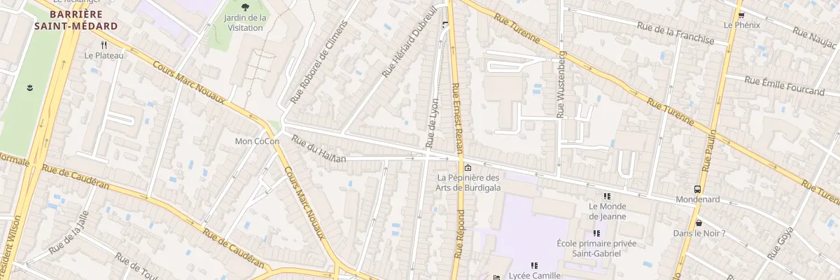 Plan du 35 Rue de Lyon à Bordeaux