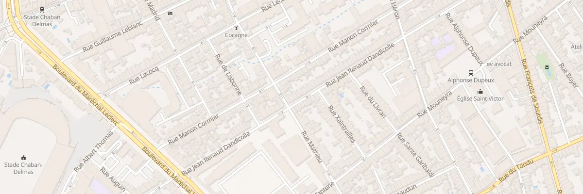 Plan du 147 Rue J Renaud Dandicolle à Bordeaux