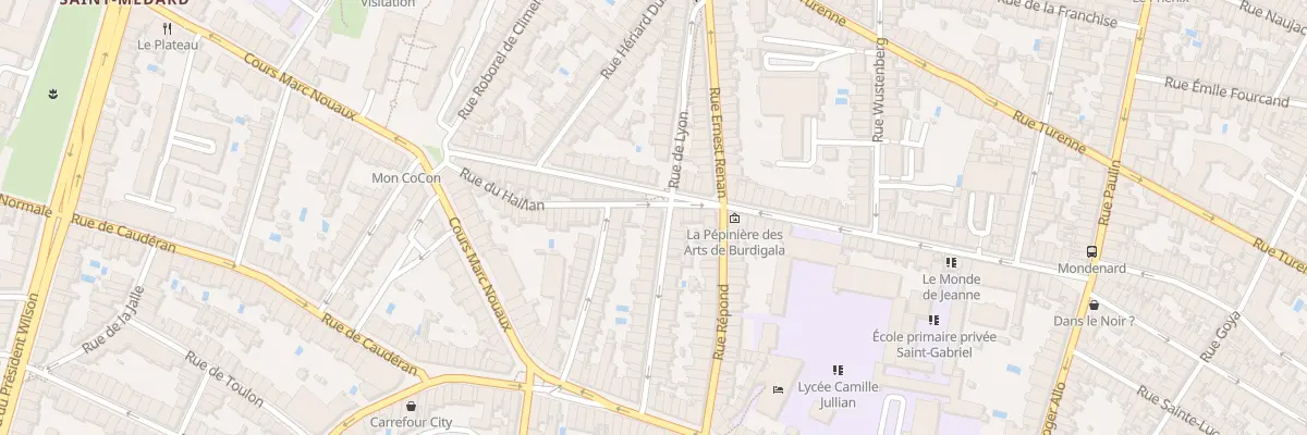 Plan du 33B Rue de Lyon à Bordeaux