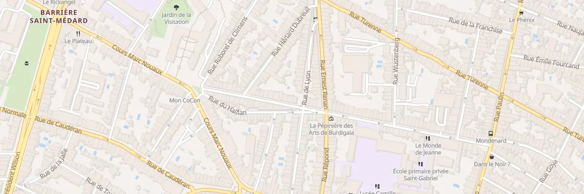 Plan du 137 Rue Mondenard à Bordeaux