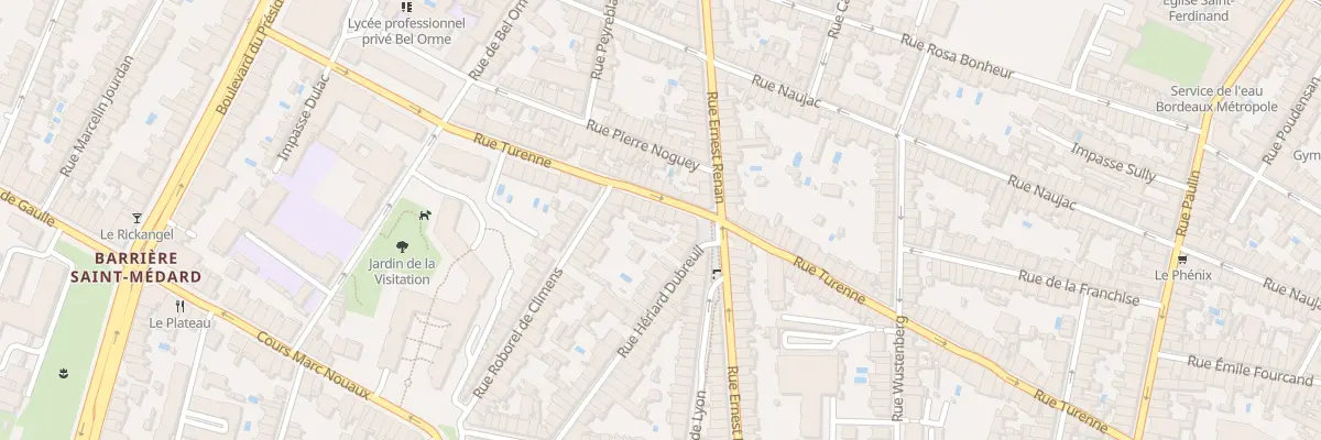 Plan du 214 Rue de Turenne à Bordeaux