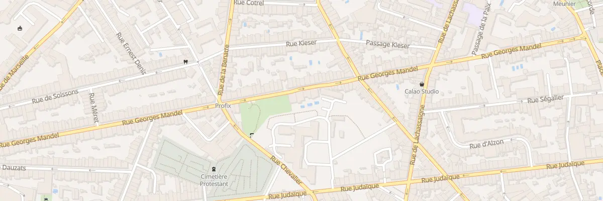Plan du 108 Rue Georges Mandel à Bordeaux