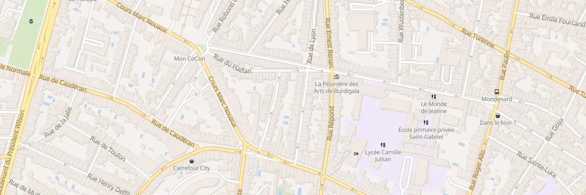 Plan du 25 Rue de Lyon à Bordeaux