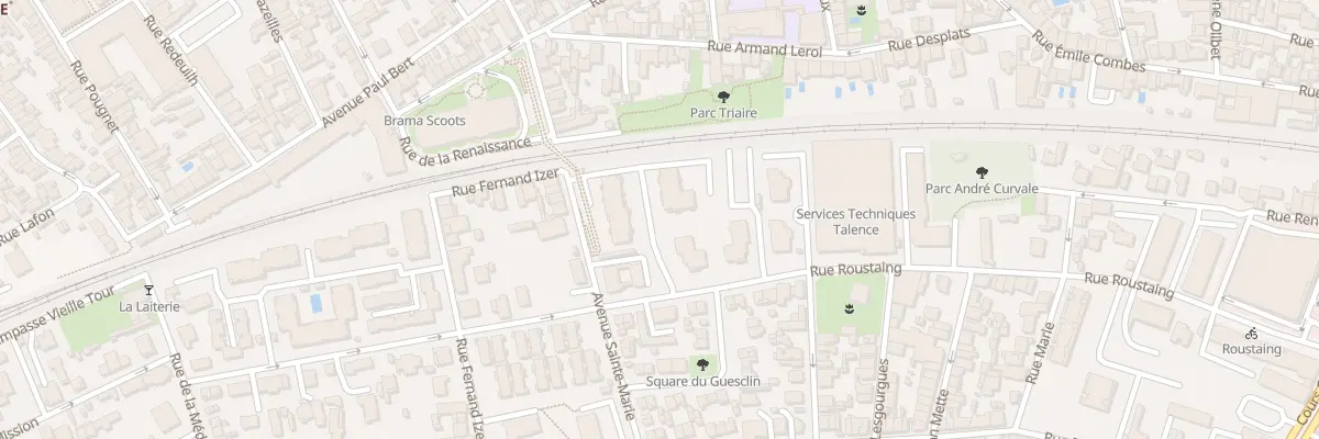 Plan du 101 Rue Roustaing à Talence