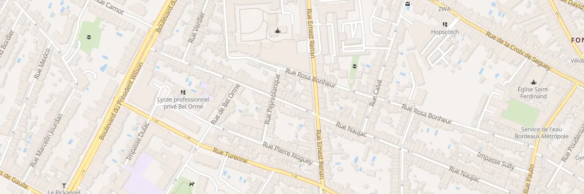 Plan du 193 Rue Naujac à Bordeaux