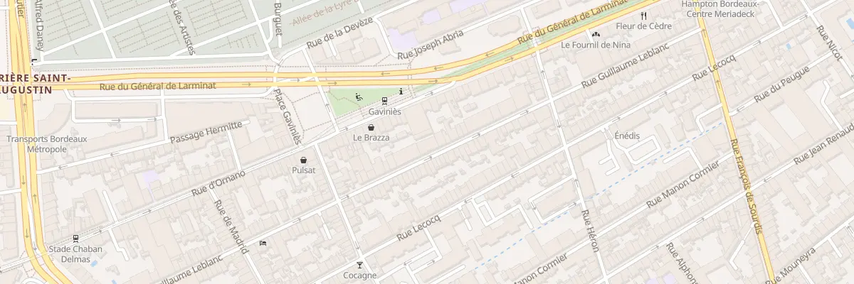 Plan du 79 Rue Guillaume Leblanc à Bordeaux