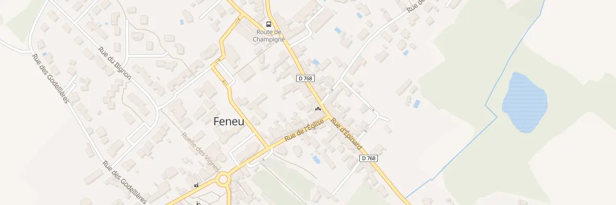 Plan du 5 Rue de Champigné à Feneu