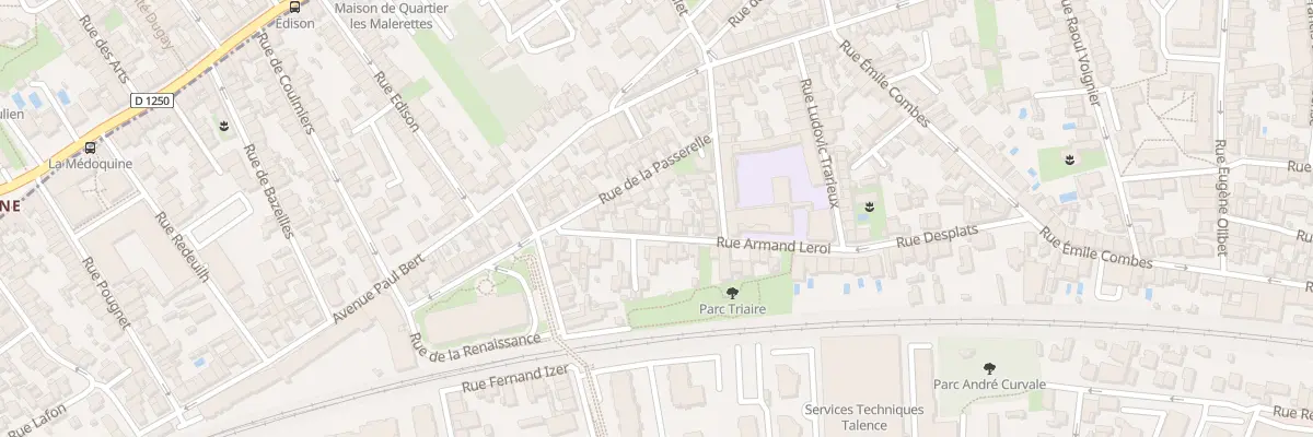 Plan du 25 Rue Armand Leroi à Talence