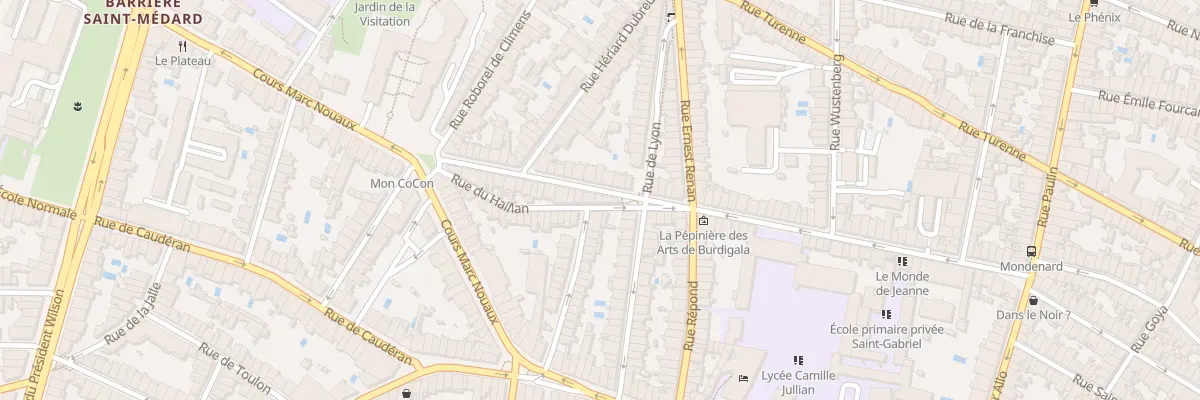 Plan du 120B Rue Mondenard à Bordeaux