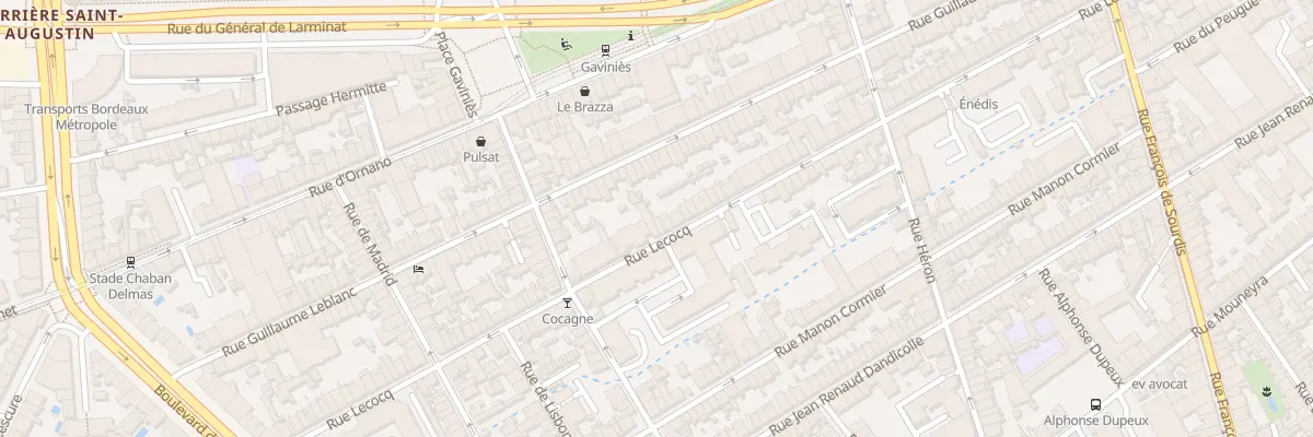 Plan du 213B Rue Lecocq à Bordeaux